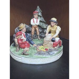 SEBASTIAN MINIATURES "FAMILY PICNIC" Signed By Prescott W Bastin Vintage‎
